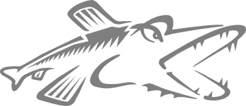 Logo of the Pike scripting language.  A stylised fish.